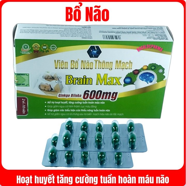 Viên bổ não Brain Max có lợi ích gì cho sức khỏe não?
