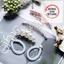 Set 5 Kẹp tóc càng cua, dây buộc tóc đính hạt châu phong cách thời trang thanh lịch