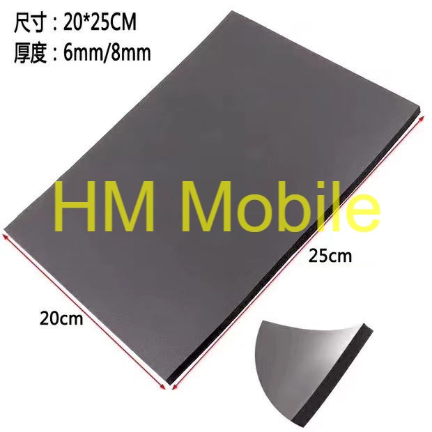 Tấm cao su lót ép màn hình, ép kính, ép ron, ép keo kích thước 260x190
