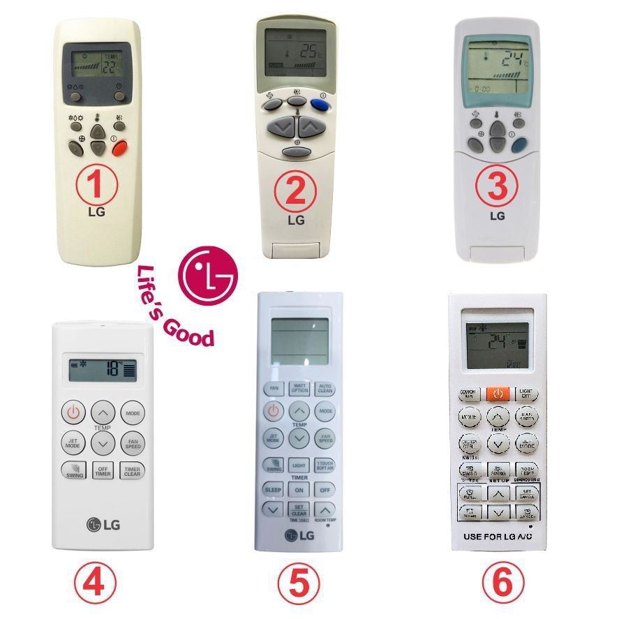 Remote Điều khiền máy lạnh điều hòa LG các loại (giống mẫu mới dùng ...