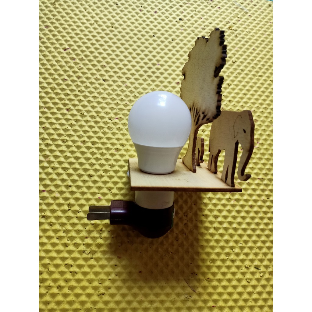 Đèn ngủ 2 con voi diy- đèn trang trí decor phòng ngủ