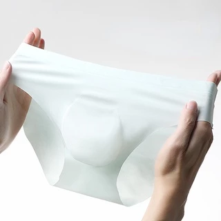 Quần lót vải lụa lạnh không đường may trong suốt 3D nhanh khô thoáng khí thời trang dành cho nam B324