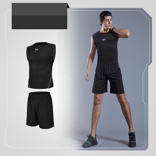 Bộ đồ quần áo thể thao chuyên tập GYM nam áo 3 lỗ quần đùi vải thun lạnh co dãn 4 chiều thoáng mát TOP Menswear