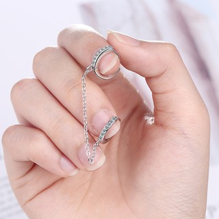 Bông tai khoen dài xỏ 2 lỗ độc đáo BHBT373