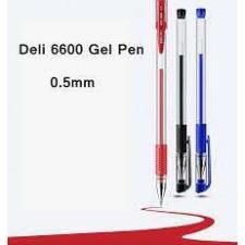 Ảnh 1 cây Bút Bi Gel Deli 6600S 0,5MM Màu xanh/ đỏ/ đen 1