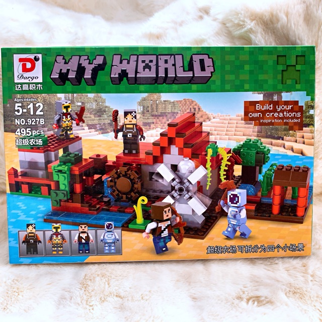 Đồ Chơi Lắp Ráp, Xếp Hình Minecraft Xếp Hình Tường Thành Bảo Vệ Trên ...