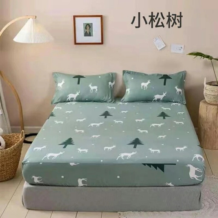 Bộ chăn ga gối mẫu mới Hươu Thông Xanh - Chăn ga gối đệm, ga giường vỏ gối, vỏ chăn, drap nệm cotton poly – 3