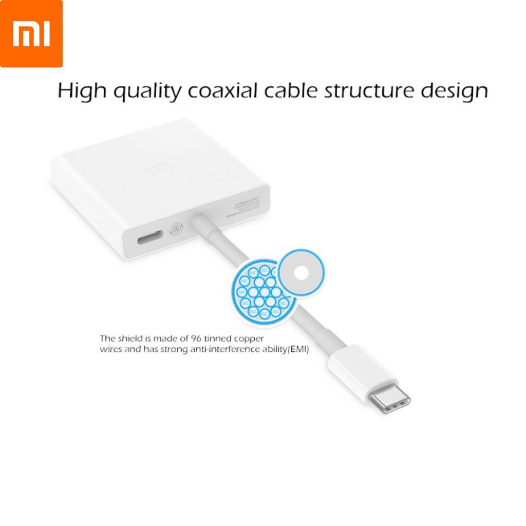 Cáp chuyển đổi Type-C sang HDMI Đa Năng XIAOMI USB-C To HDMI Multi ...