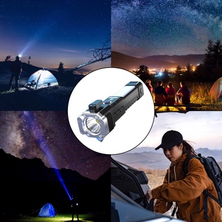 Đèn pin siêu sáng - Búa đèn pin Led 4 Trong 1 đa chức năng búa thoát hiểm khẩn cấp, sạc điện thoại.. chống nước
