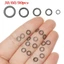 TOPTOOLCX 30 / 60 / 90 Chiếc Cá Chép Câu Cá O Nhẫn Kim Loại Đen Tippet Giàn Khoan Nhẫn