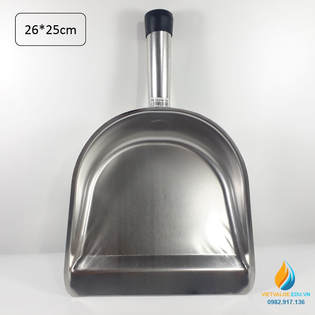 Xẻng xúc Inox không gỉ, xẻng inox kích thước miệng 26cm, sâu 25cm, xẻng ...