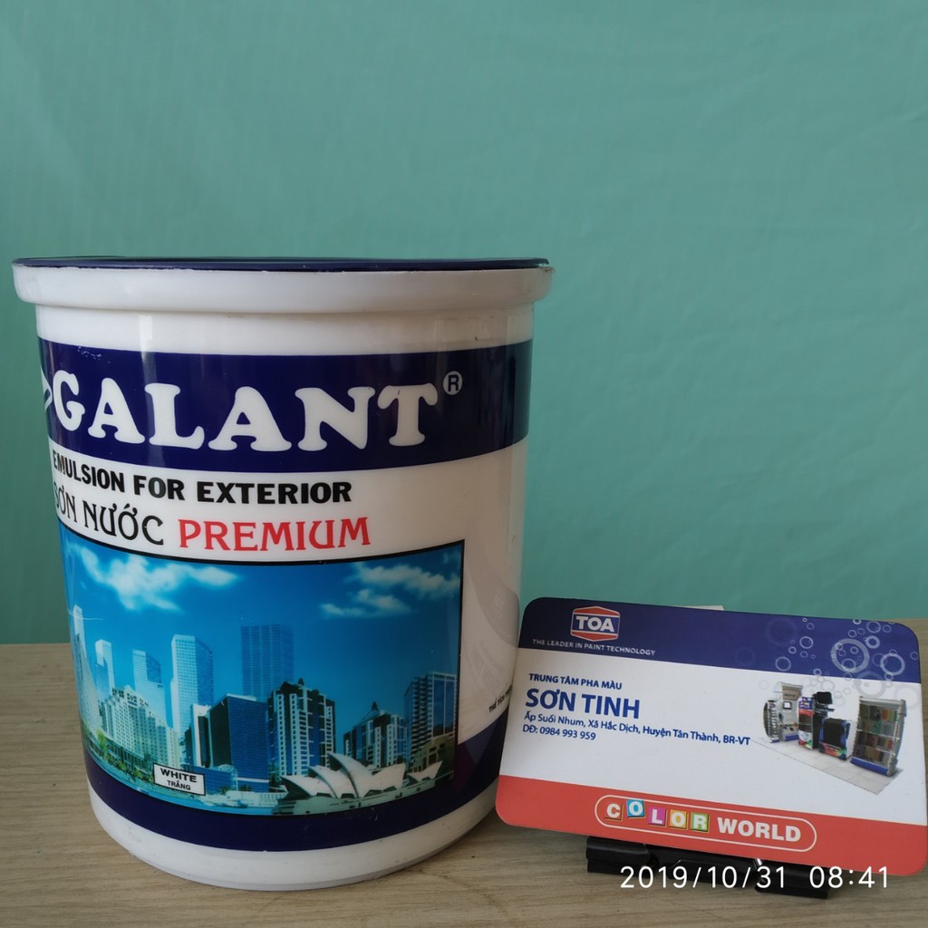 Sơn nước ngoại thất Galant màu trắng ( 800ml ~ 1Kg ) | Shopee Việt Nam