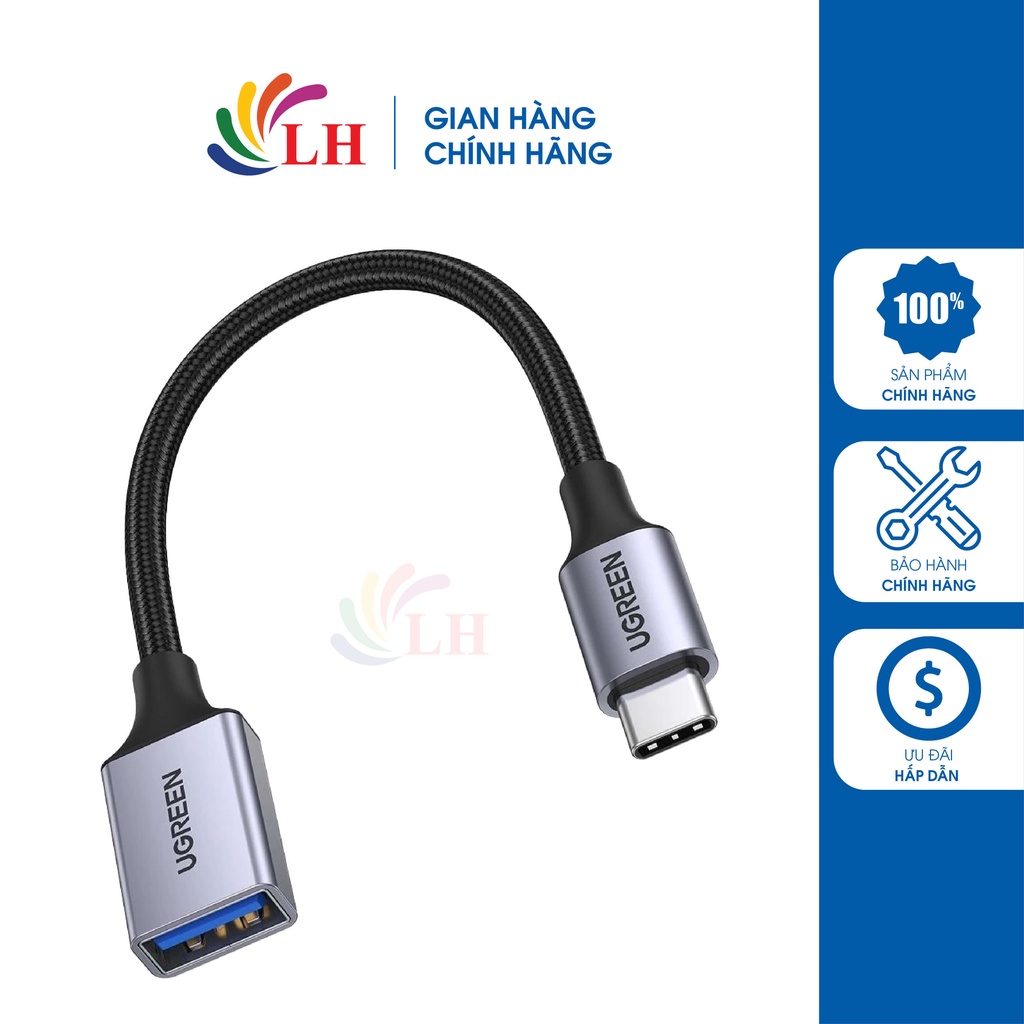 UGREEN Cavo USB-C To USB-C 3m Intrecciato In Alluminio - Ricarica Rapida E Trasferimento Dati Fino A 4.8 Gbps
