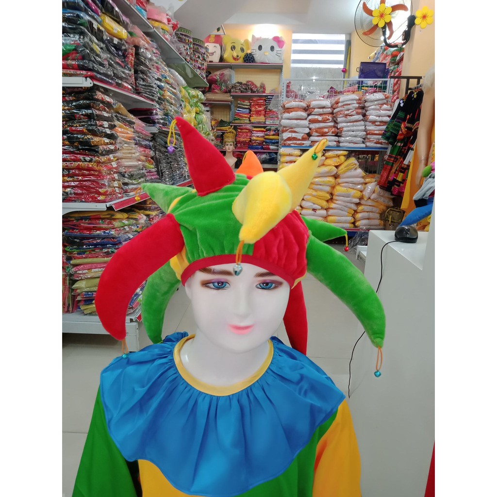 Nón chú hề, mũ hề hóa trang halowen, mũ hề ma thuật, | Shopee Việt Nam