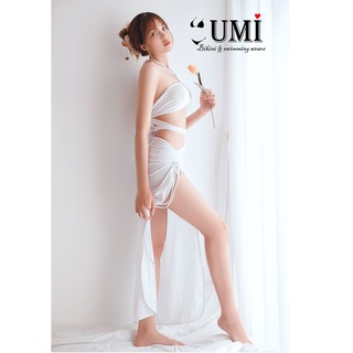 BIKINI 2 MẢNH KÈM KHĂN (SÉT 3 MÓN) MÀU TRẮNG BIKINISTORE