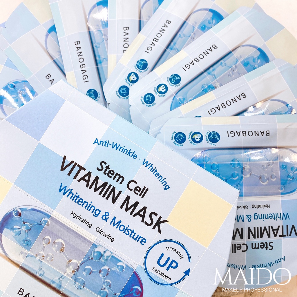 Mặt nạ giấy Banobagi Mask phiên bản nâng cấp Dưỡng Ẩm Trắng Da Chống Lão Hoá Giảm Mụn MAIDO COSMETICS