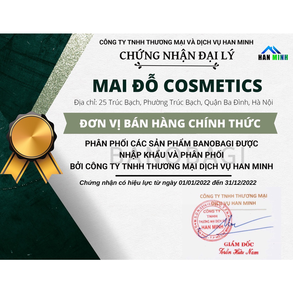Mặt nạ giấy Banobagi Mask phiên bản nâng cấp Dưỡng Ẩm Trắng Da Chống Lão Hoá Giảm Mụn MAIDO COSMETICS