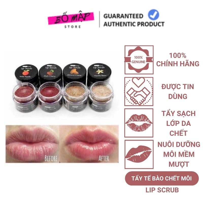 Tẩy da chết môi BEAUTY TREATS LIP SCRUB Mỹ – cho làn môi mọng xinh không cần makeup