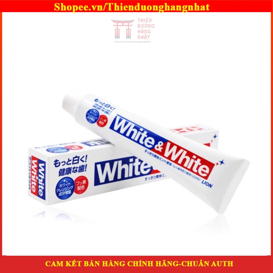 Kem đánh răng White & White Nhật Lion 150g