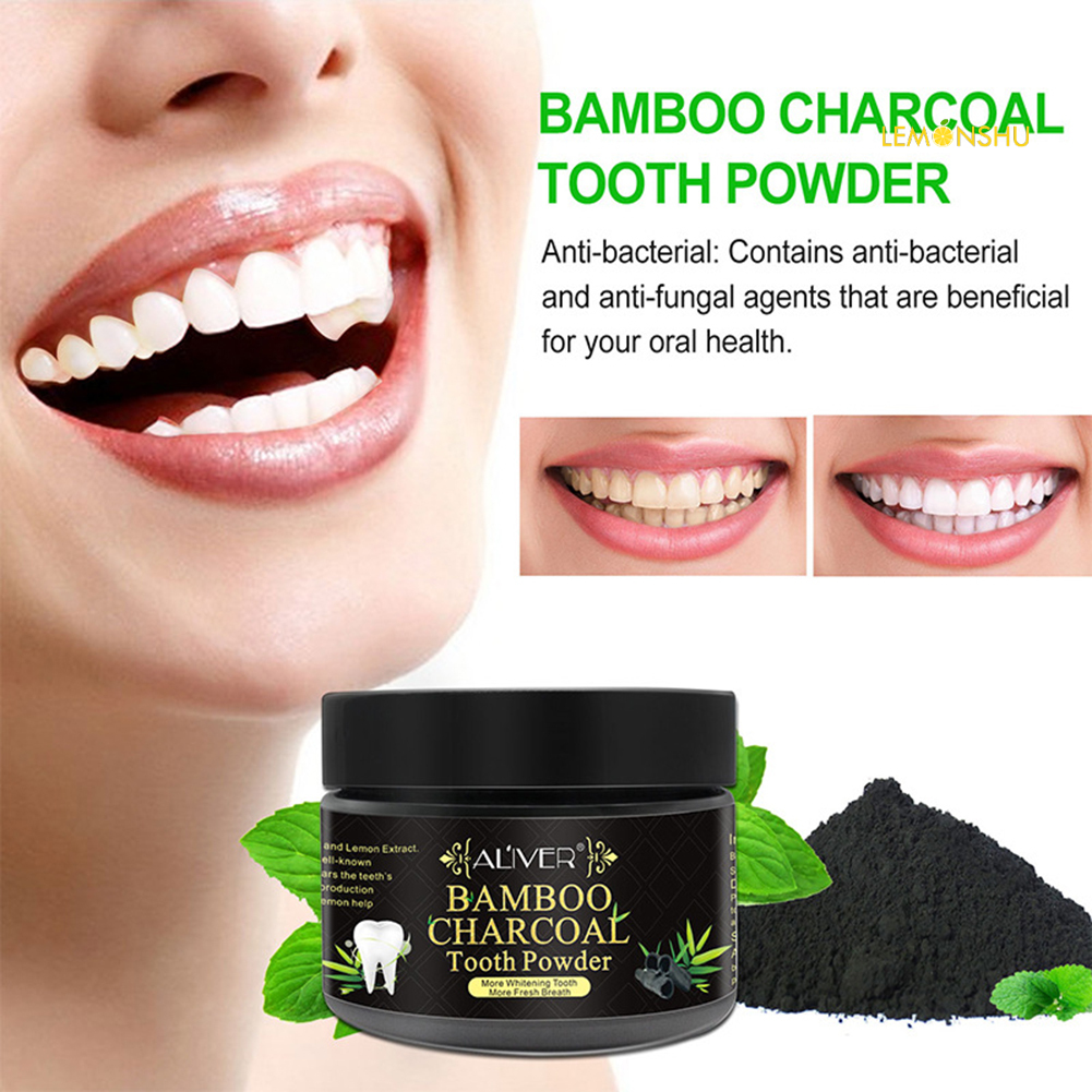 Bột than tre hoạt tính làm trắng răng chăm sóc răng miệng an toàn hiệu quả 30g