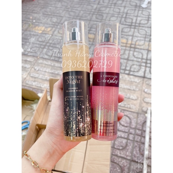 Xịt body mist thơm toàn thân Bath and Body Works fragrance mist 236ml