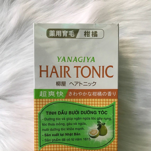 [Chính Hãng_Kèm bình xịt tóc] Tinh dầu bưởi dưỡng tóc, giúp ngăn ngừa rụng tóc Hair Tonic Yanagiya_240ml