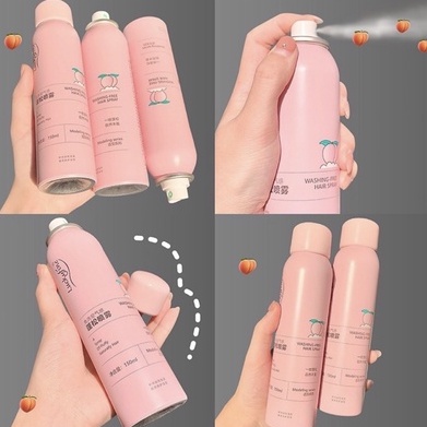 Gội Khô Hương Đào LuckyFine 150ml(Hồng)