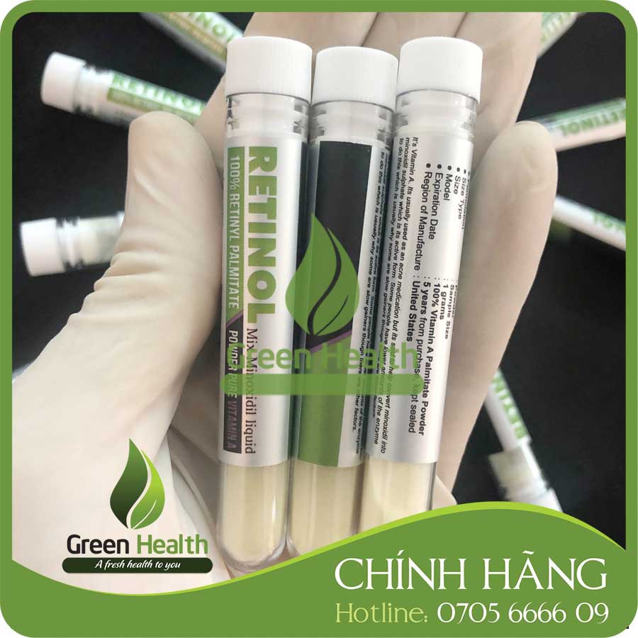 Retinol mix Minoxidil hổ trợ mọc râu, tóc