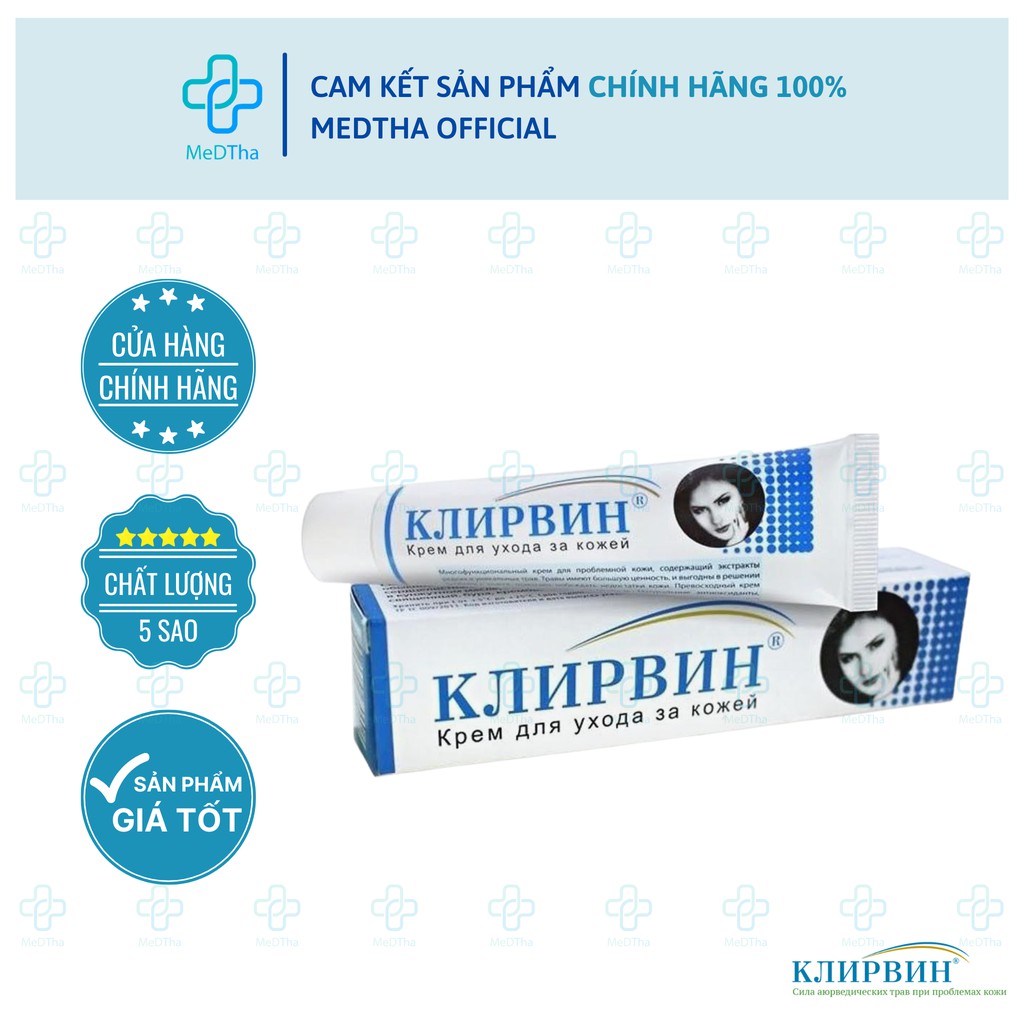 Kem Mờ Sẹo, Mờ Thâm, Rạn Da Klirvin 25g [Chính Hãng Của Nga]