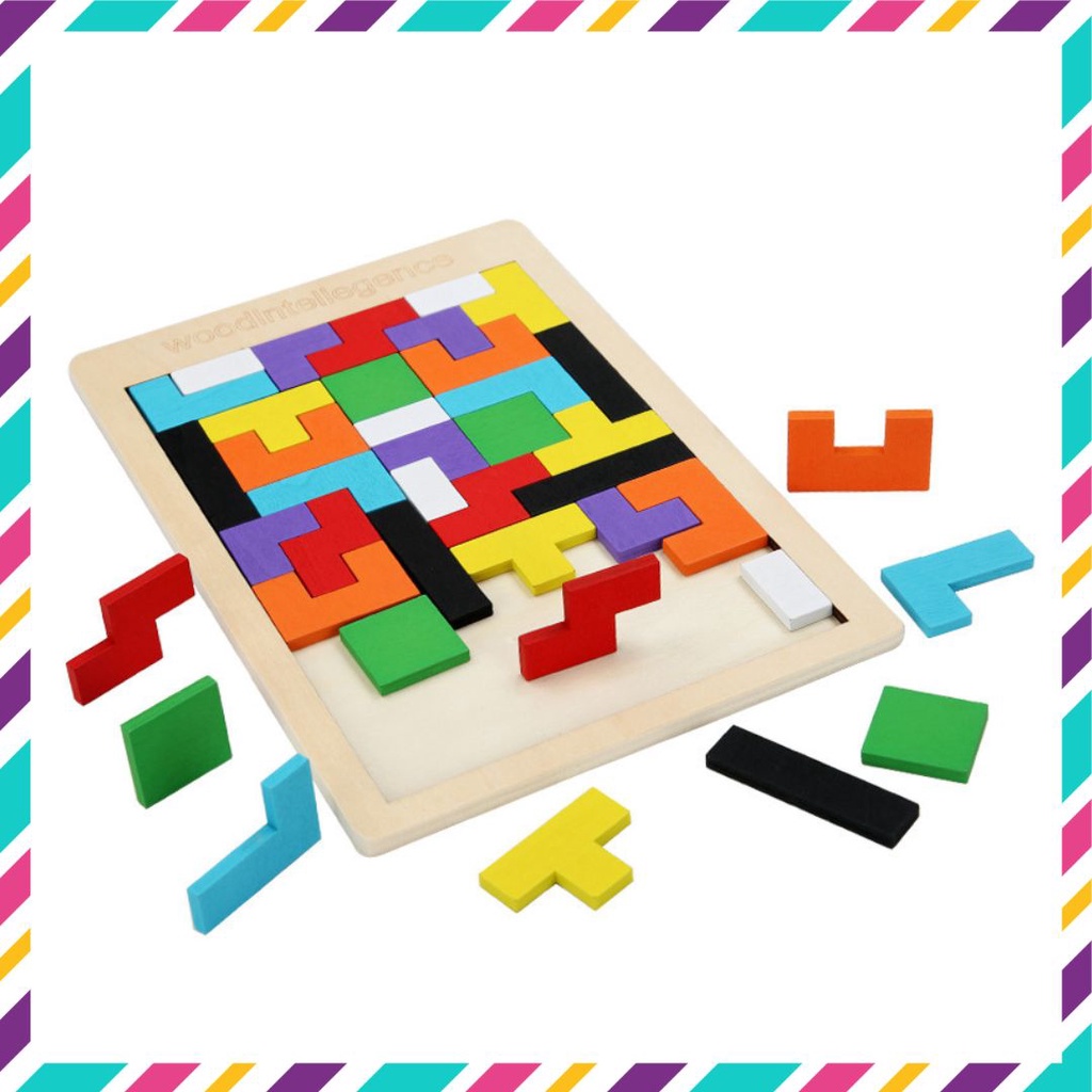 Đồ chơi xếp hình thông minh, đồ chơi ghép hình Tetris xếp gạch (340)