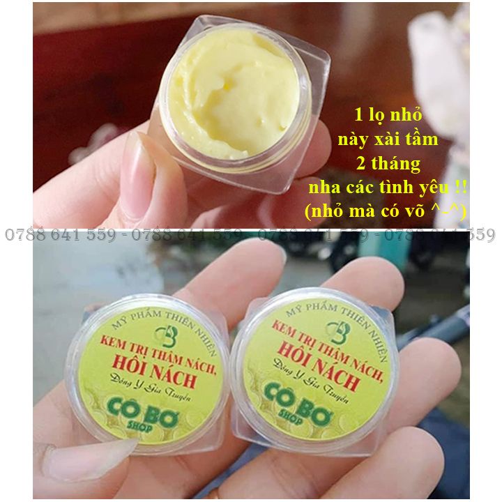 Kem Thâm Nách Hôi Nách, Kem Cô Bơ Đông Y Gia Truyền, Giúp Loại Bỏ Mùi Hôi Nách Dưỡng Trắng Nách, Chiết Xuất Từ Thảo Dược