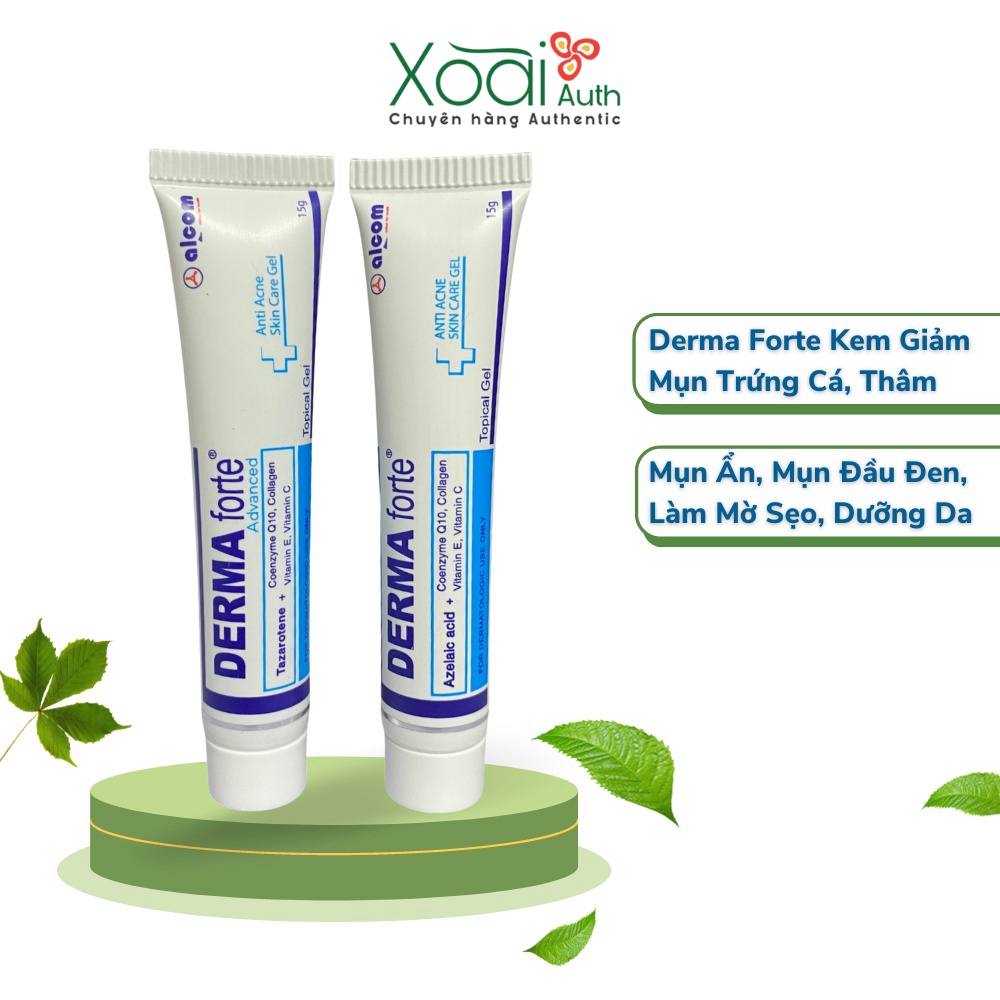 Derma Forte Kem Giảm Mụn Loại Bỏ Mụn Thâm, Mụn Trứng Cá, Làm Mờ Sẹo, Dưỡng Da