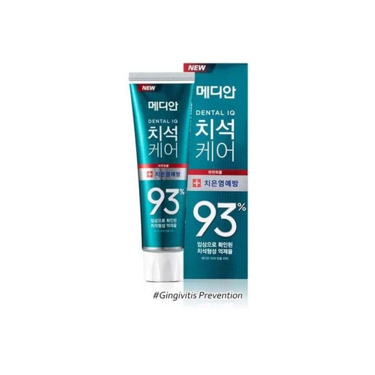 Kem Đánh Răng Hàn Quốc Median Dental IQ 93 Tuýp 120g Trắng Răng Chắc Nướu Hơi Thở Thơm Mát
