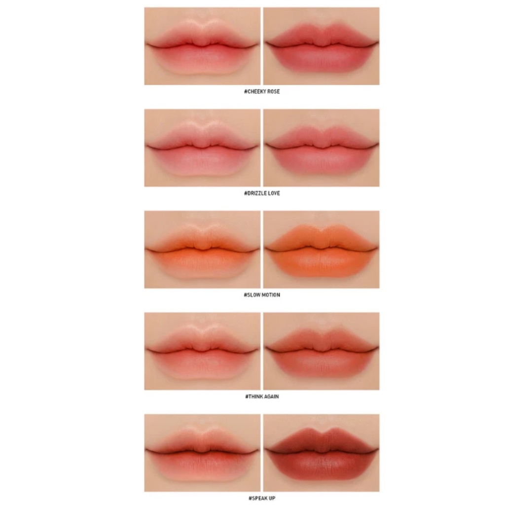 Son kem lì 3CE Velvet Lip Tint 4.0G mịn lì, không lộ vân môi, khô môi
