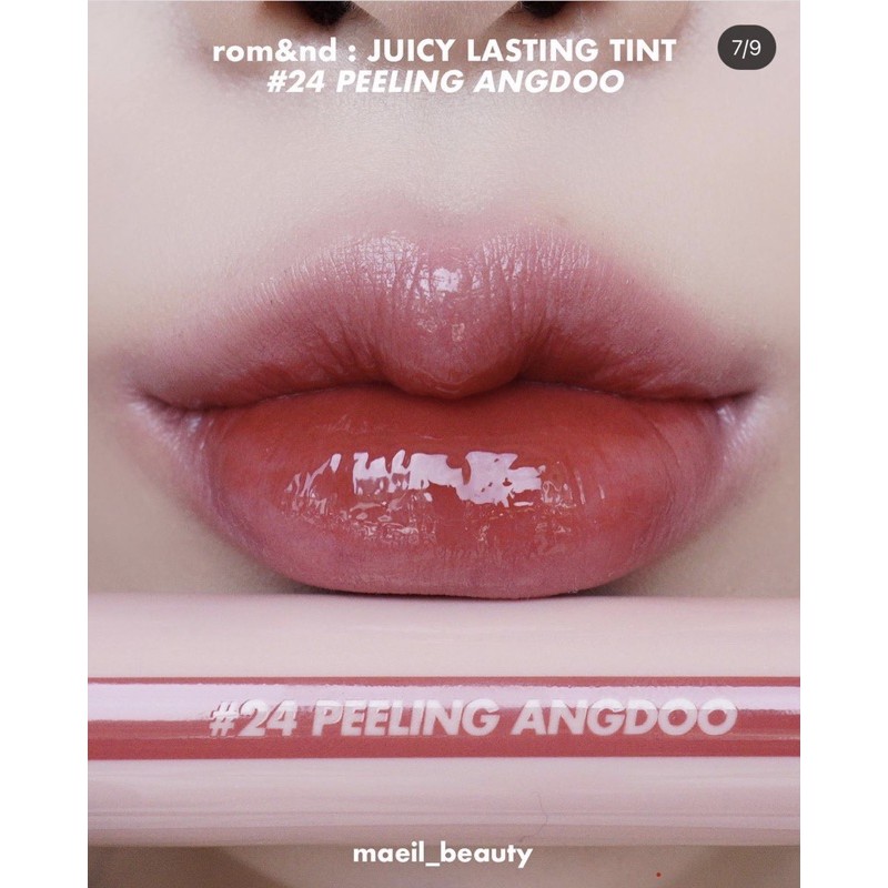 [Màu 22-28]Son tint bóng Romand Juicy Lasting