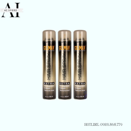 Gôm xịt tóc Colmav Professional 360ml tạo kiểu giữ nếp cho tóc. HÀNG CHÍNH HÃNG. AI Store