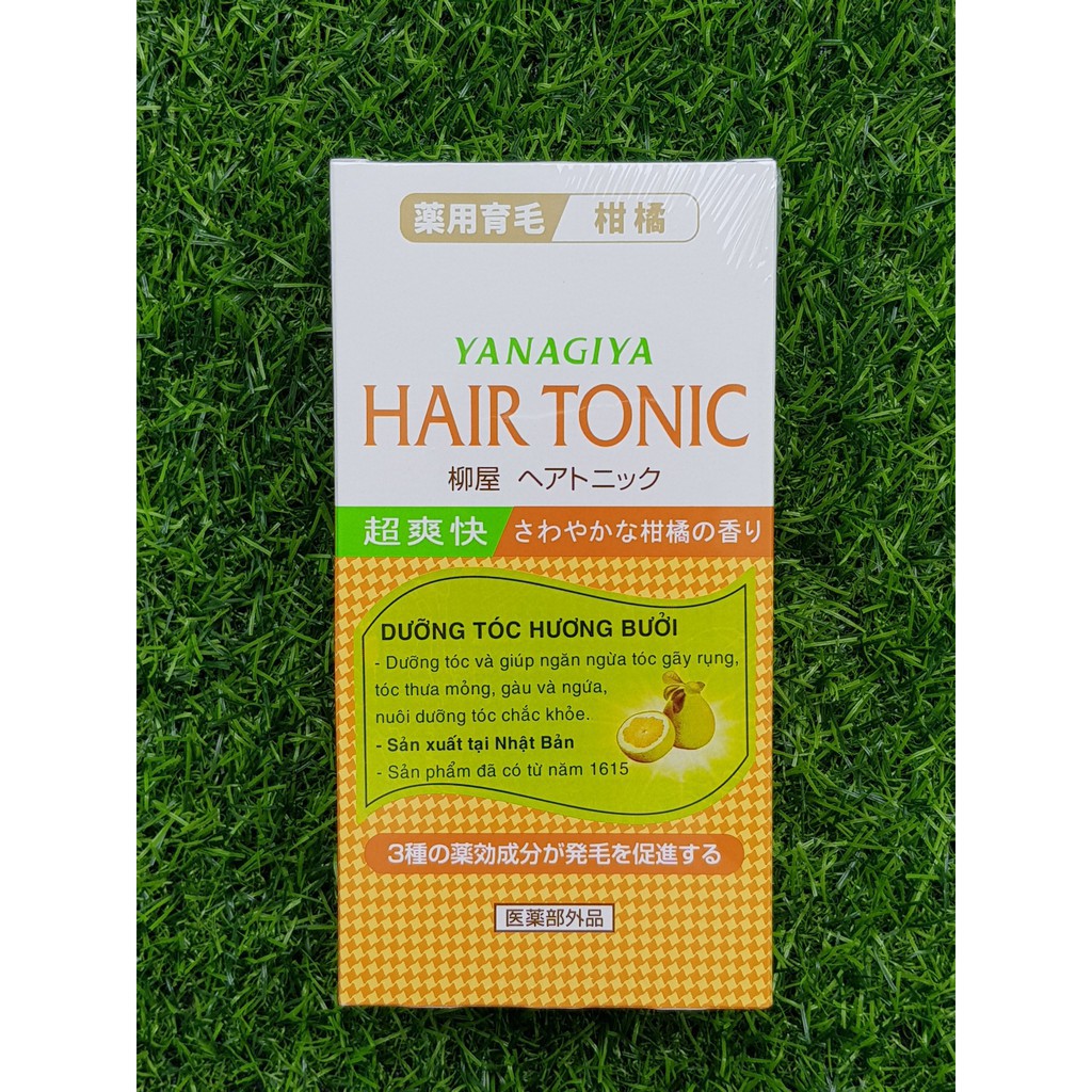 [Chính Hãng_Kèm bình xịt tóc] Tinh dầu bưởi dưỡng tóc, giúp ngăn ngừa rụng tóc Hair Tonic Yanagiya_240ml