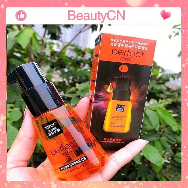 Tinh dầu dưỡng tóc uốn, dưỡng tóc khô xơ, tóc nhuộm Jckoo giúp giữ nếp, tạo nếp, phục hồi hư tổn