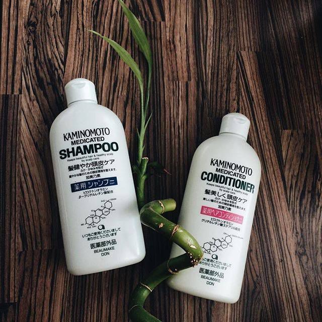 Dầu Gội Xả Kaminomoto Medicated Giảm Rụng Tóc Kích Mọc Tóc Nhật Bản 300ml
