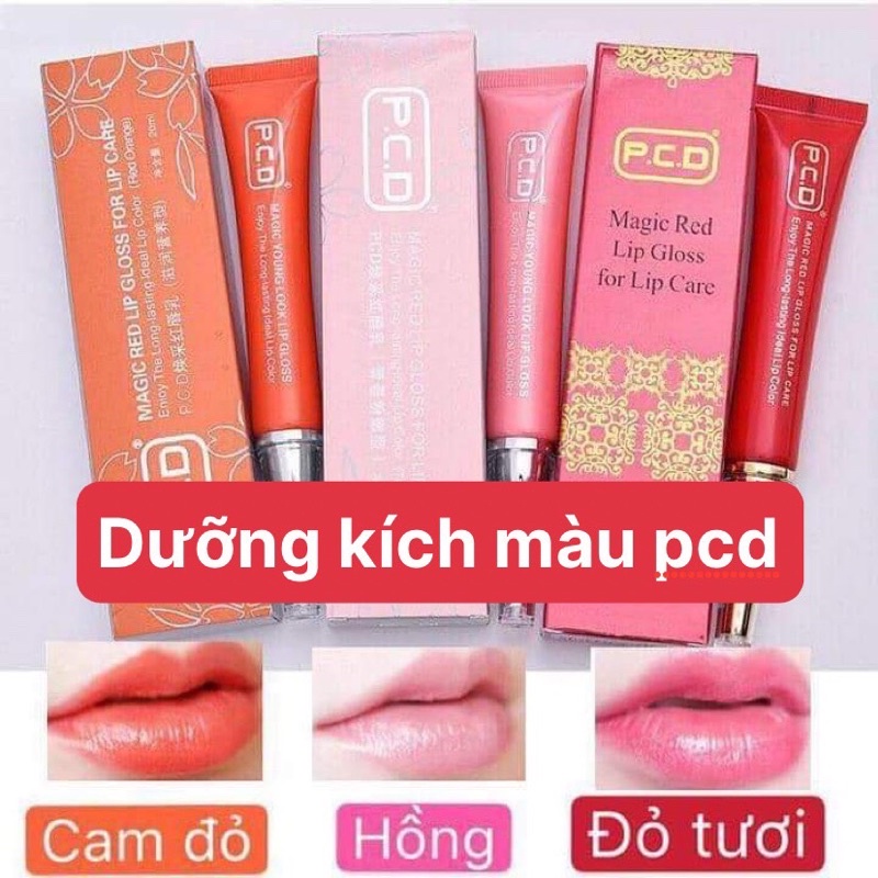 Dưỡng Môi Kích Màu PCD, Dưỡng Ẩm Chống Thâm Loang Sau Xăm