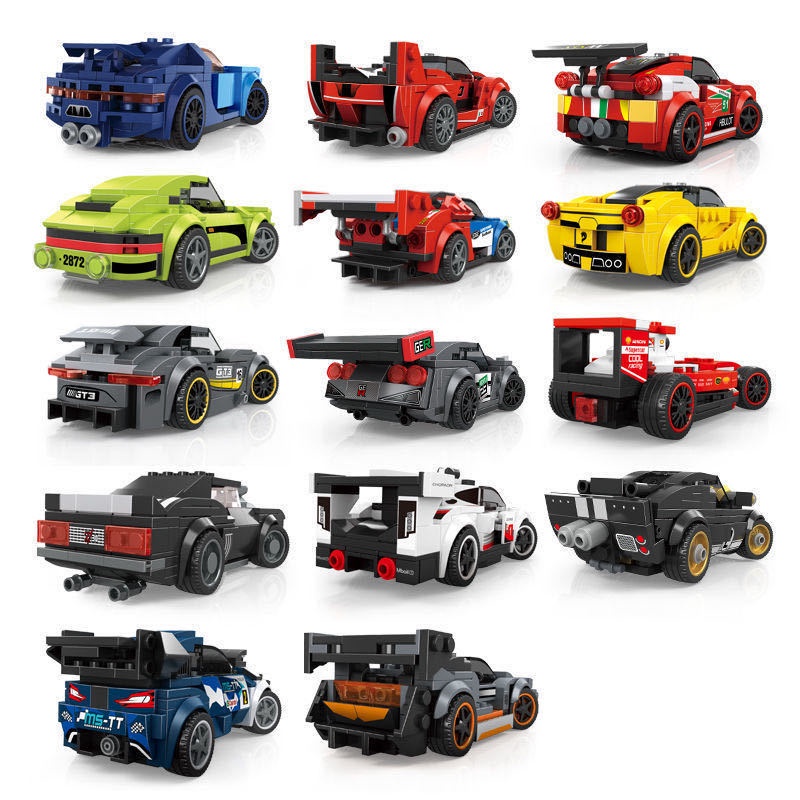 ĐỒ CHƠI xếp hình KIỂU ô tô oto đua siêu xe đồ chơi cho bé nhiều chi tiết phát triển tư duy lamborghini audi