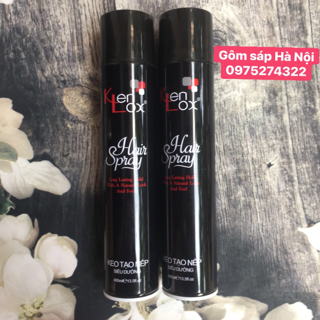 combo 2 Gôm Xịt Tóc Tạo Kiểu Kenlox chính hãng