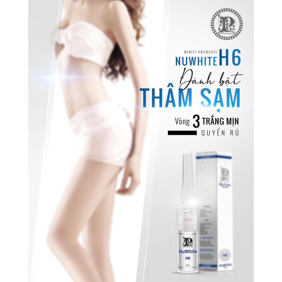 KEM GIẢM THÂM NÁM BẸN, NÁCH – MIBITI PRUDENTE NUWHITE H6 tem xanh