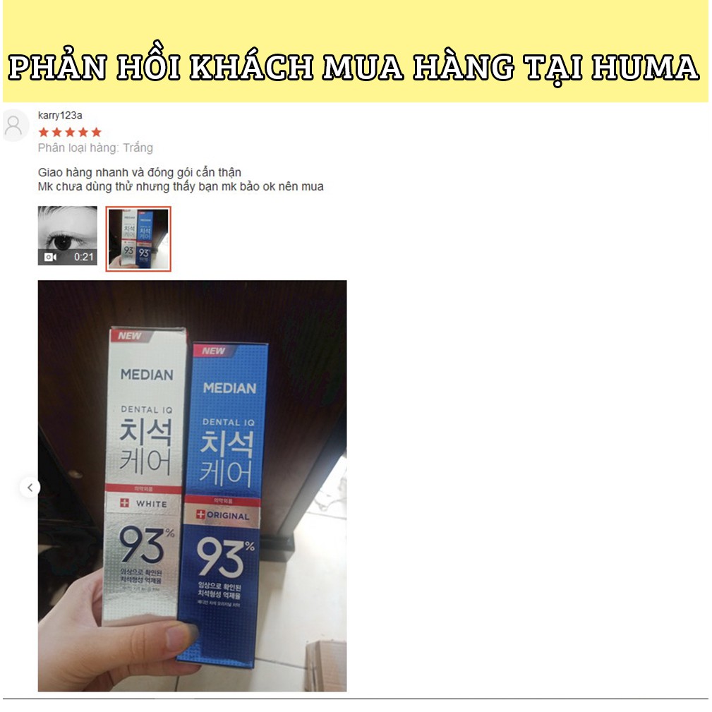 Kem Đánh Răng Median Dental IQ 93% Hàn Quốc 120g – Nhập Khẩu Chính Hãng [ Date 2026]