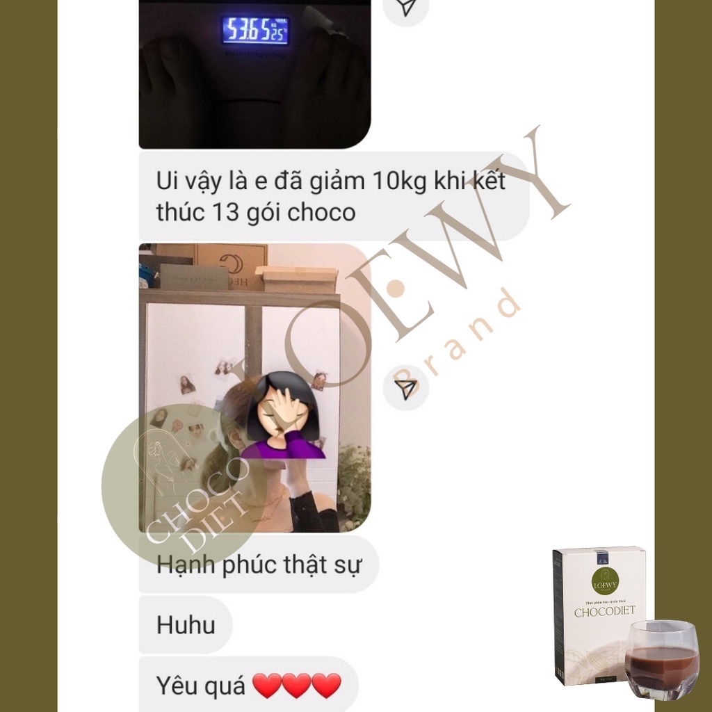 Chocodiet Giảm Cân Cấp Tốc, An Toàn Chính Hãng LOEWYBRAND – Mua 1 Tặng 1