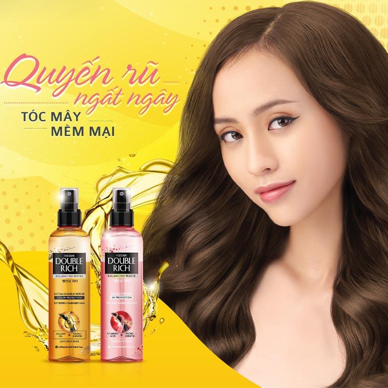 Nước Dưỡng Tóc Double Rich Chuyên Sâu Balancing Water Double Repair 120ml Hasaki Sản Phẩm Chính Hãng