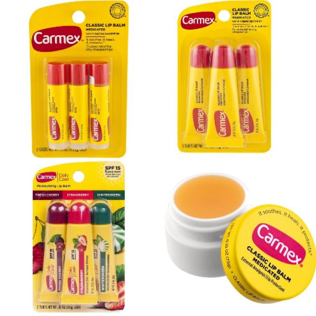 [BILL US] Son dưỡng môi Carmex chuẩn nội địa Mỹ các mùi