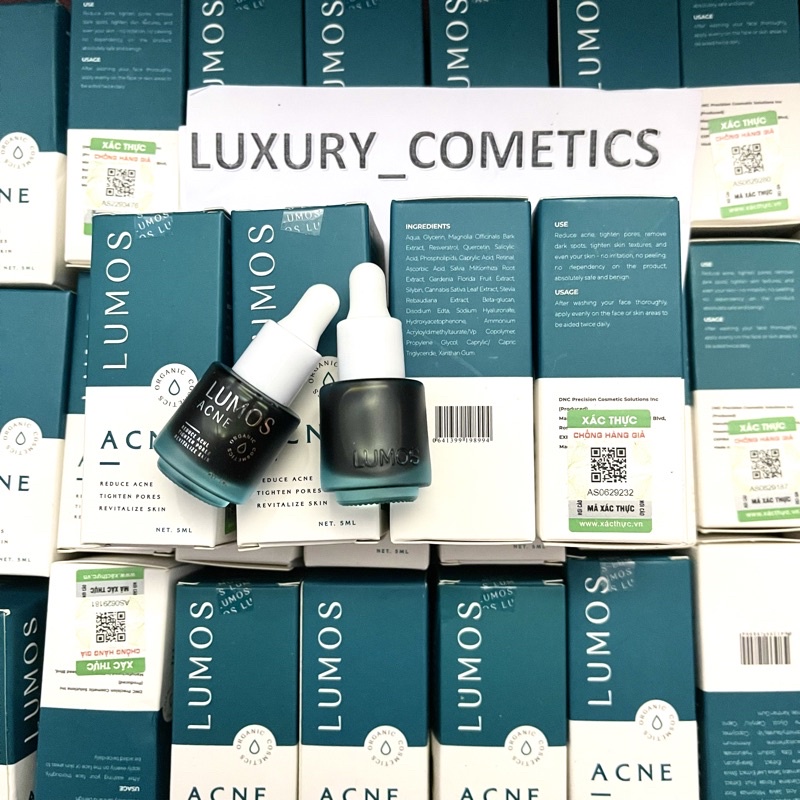 (Date 10/2026) Serum Mụn Lumos acne 5ml chính hãng 100% công ty