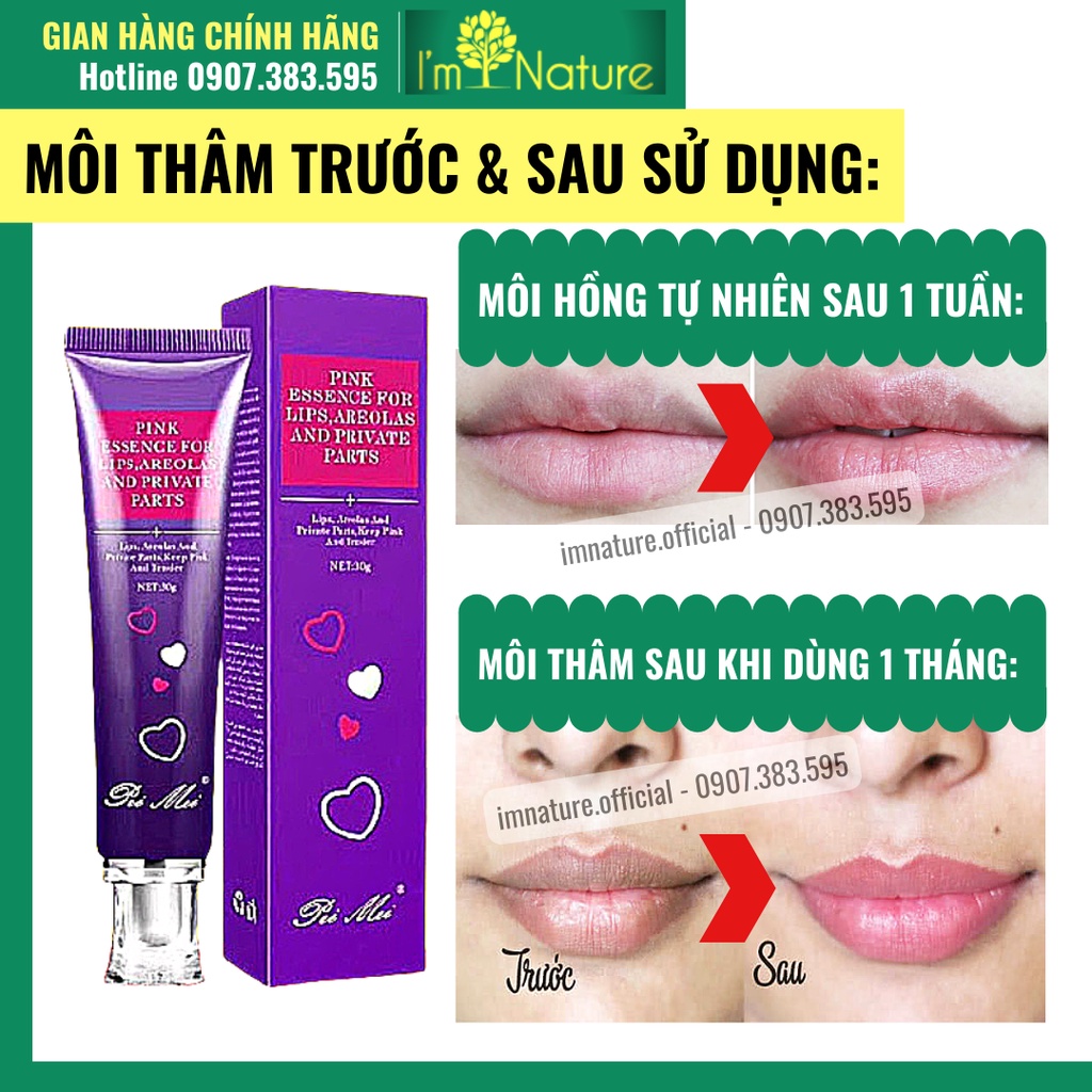 Kem Khử Thâm Dưỡng Hồng Môi – Nhũ Hoa – Vùng Kín Pei Mei 30g