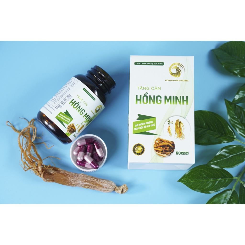 Tăng Cân Hồng Minh Chính Hãng – Viên Tăng Cân Bất Chấp Cơ Địa Gầy Lâu Năm, An Toàn Giúp Ngủ Ngon Ăn Ngon – Lý Gia Store